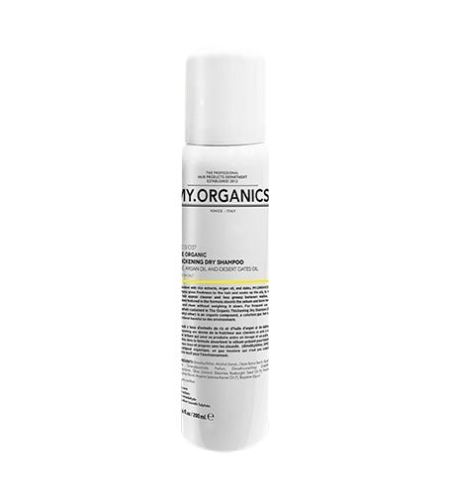 MY.ORGANICS The Organic Thickening Dry Shampoo Rice, Argan Oil and Deser Dates Oil suchý šampón na jemné vlasy 200 ml