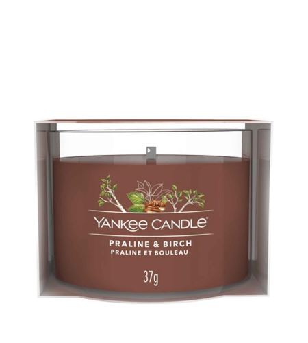 Yankee Candle Praline & Birch votívna sviečka v skle 37 g