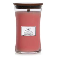 Woodwick Melon &amp; Pink Quartz vonná sviečka 609,5g