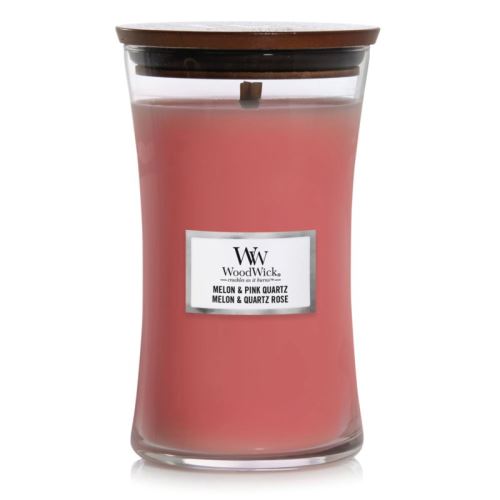 Woodwick Melon & Pink Quartz vonná sviečka 609,5g
