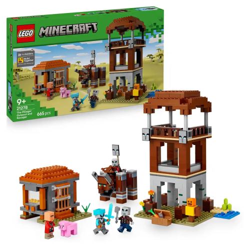 LEGO® Minecraft® 21278 Základňa plieniteľov a Ničiteľ