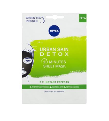 Nivea Urban Skin Detox 10 minútová textilná maska 1 ks