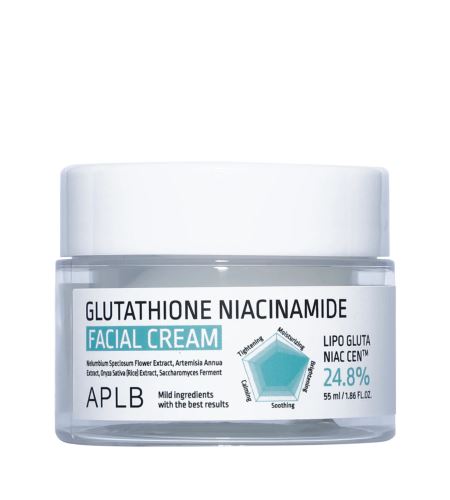 APLB Glutathione Niacinamide Facial Cream rozjasňujúci pleťový krém 55 ml