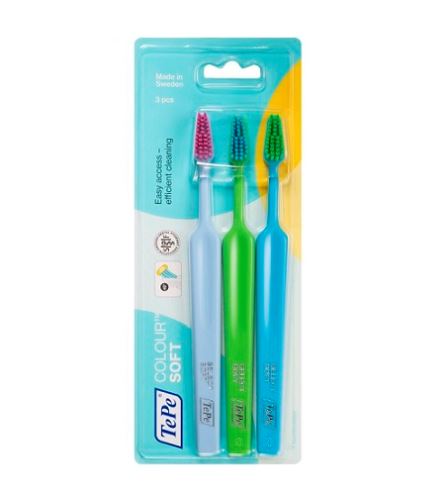 TePe Colour Select Soft zubná kefka soft 3 ks