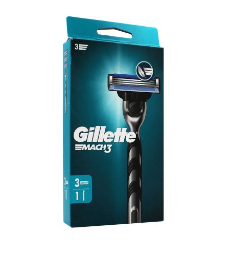 Gillette Mach3 holiaci strojček + holiaca hlava 3 ks