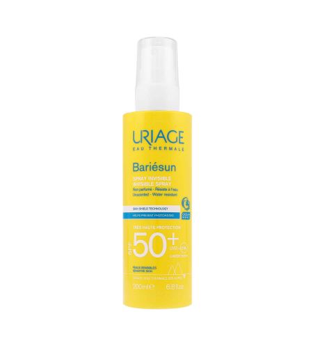 Uriage Bariésun Invisible Spray neviditeľný sprej na opaľovanie bez parfumácie SPF 50+ 200 ml