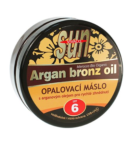 Vivaco SUN Argan Bronz Oil opaľovacie maslo s bio arganovým olejom SPF6 200 ml