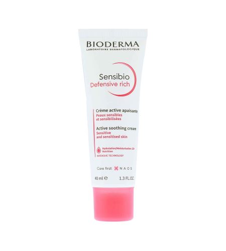 Bioderma Sensibio Defensive Rich Upokojujúci krém na tvár 40 ml