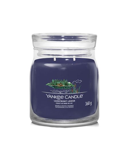 Yankee Candle Signature Lakefront Lodge stredná sviečka 368 g