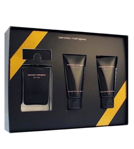 Narciso Rodriguez For Her darčeková sada pre ženy toaletná voda 50 ml + telové mlieko 50 ml + sprchový gél 50 ml