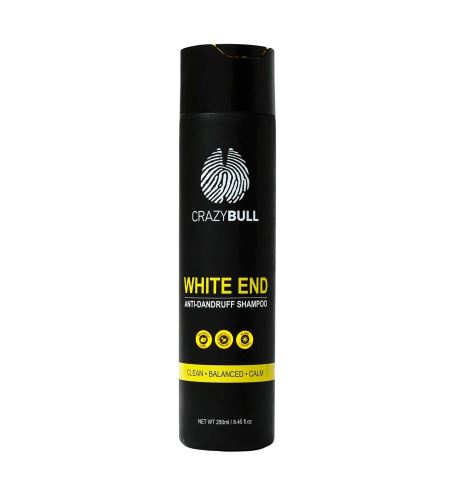 CrazyBull White End Anti-Dandruff Shampoo ľampón proti lupinám 250 ml