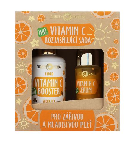 Purity Vision Bio Vitamin C rozjasňujúca sada booster 100 ml + sérum 30 ml