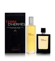 Hermes Terre d&#39;Hermes parfém naplniteľný flakón 30 ml + parfém náplň 125 ml Pre mužov darčeková sada