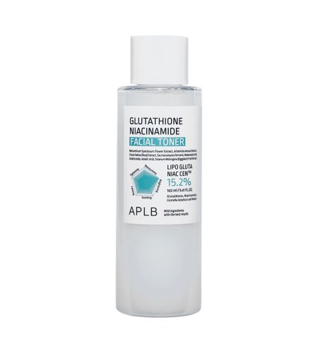 APLB Glutathione Niacinamide Facial Toner hydratačno-rozjasňujúce pleťové tonikum 160 ml