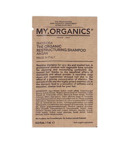 MY.ORGANICS Restructuring šampón 7 ml vzorek