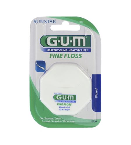 GUM Fine Floss voskovaná dentálna niť 55 m