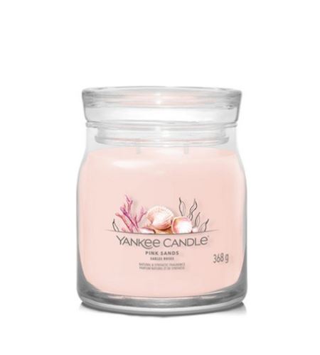Yankee Candle Pink Sands Signature stredná sviečka 368 g
